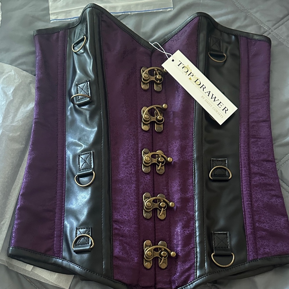Purple and Black Corset Shapewear